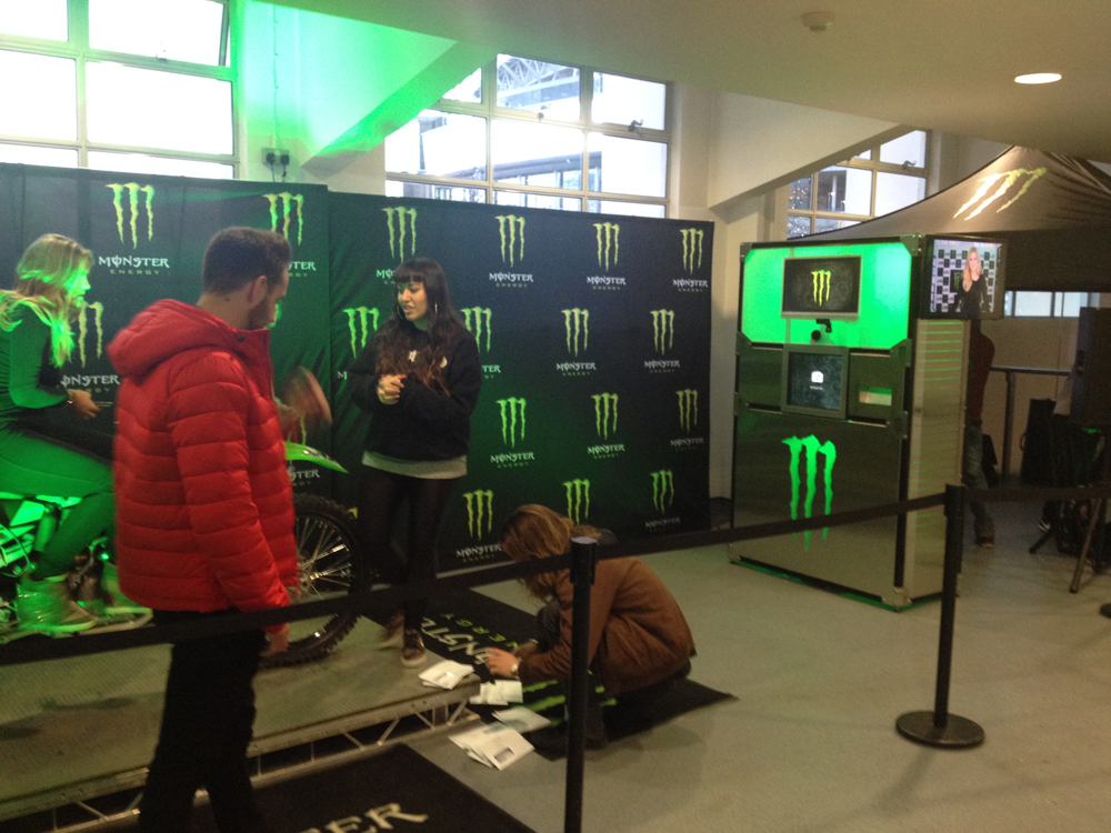 Monster Energy Photo Booth at event