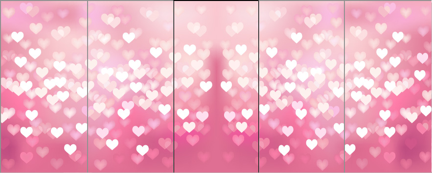 Photobooths | Pink Hearts Photo Booth Skins - Photobooths