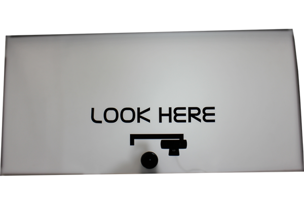 Opaque "Look Here" Panel - 403x870mm