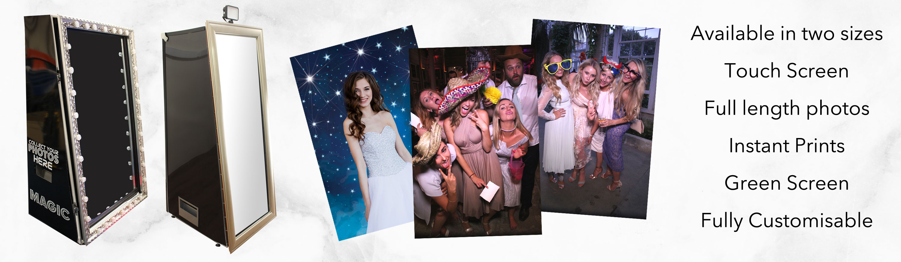 Photobooths Selfie Mirror Booths Made in the UK For Sale