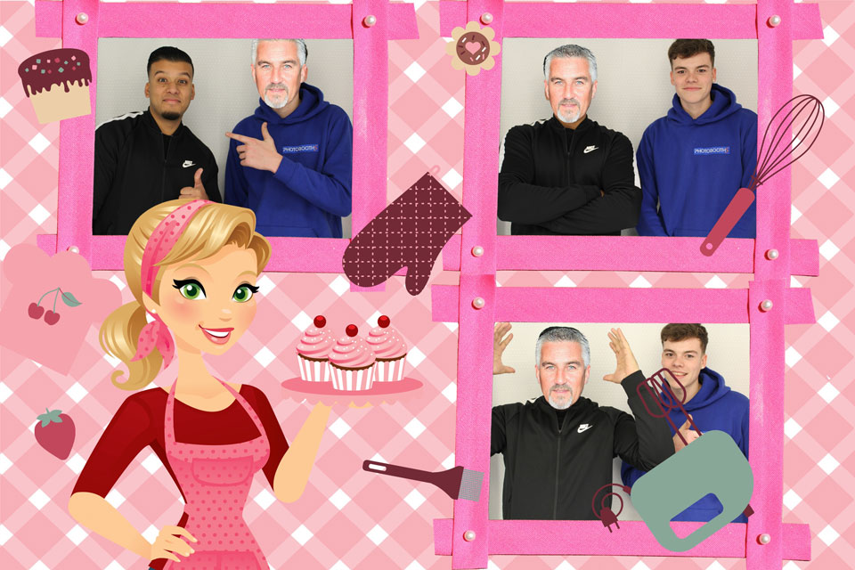 Paul Hollywood inside the Photo Booth