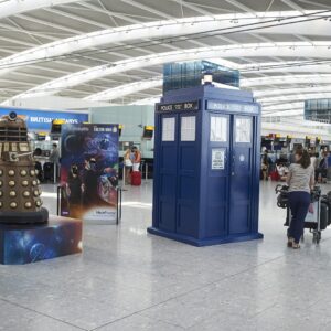 Doctor Who Tardis at Heathrow Airport