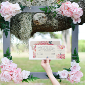 How to Make a Bridal Shower Photo Booth Frame