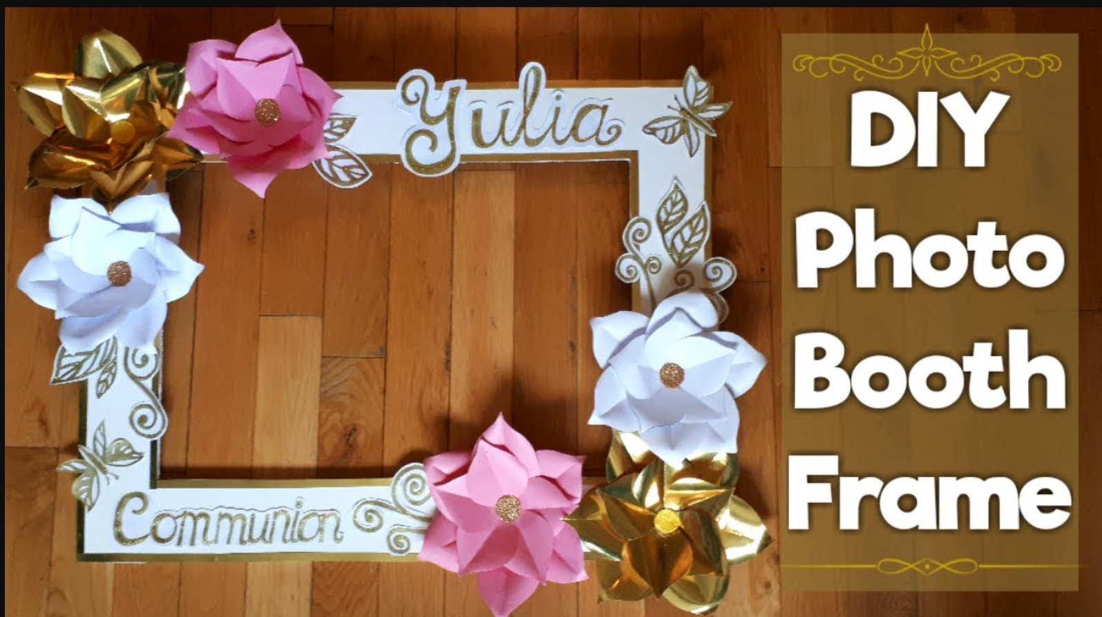 Photobooths, How to Make a Cardboard Frame for Photo Booth